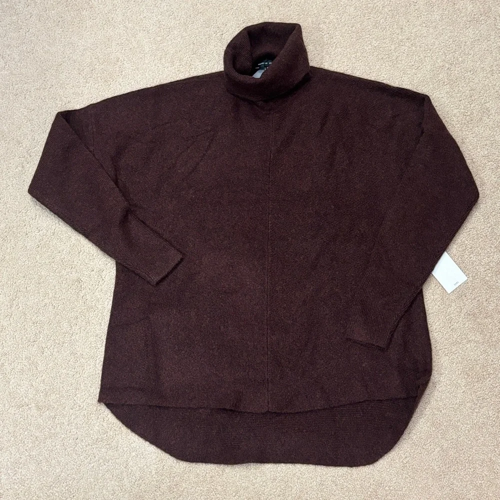 Universal Standard Dark Brown Turtleneck Sweater size 4XS (00-0) - Picture 4 of 9